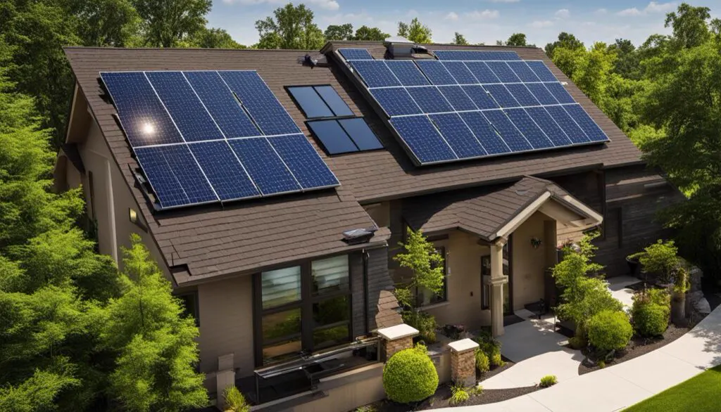 Montage kleine Solaranlage