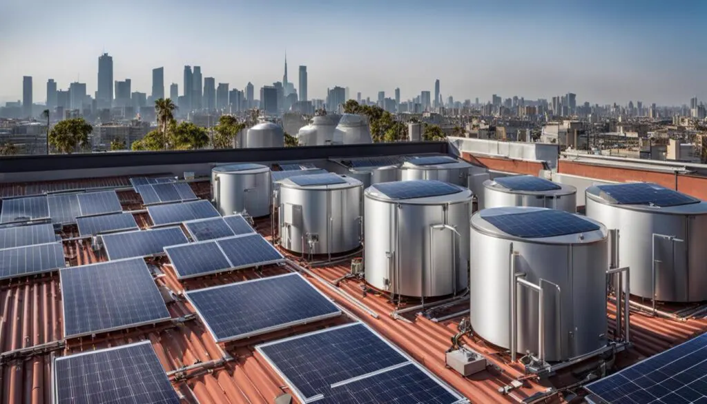Photovoltaikanlage Installation und warmes Wasser
