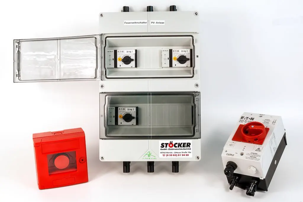 Feuerwehrschalter für PV-Anlagen