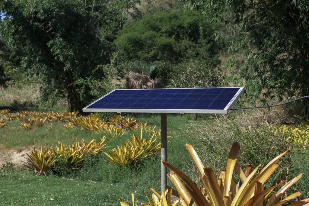 Solaranlage für das Gartenhaus